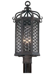 Los Olivos Post Light in Old Iron.